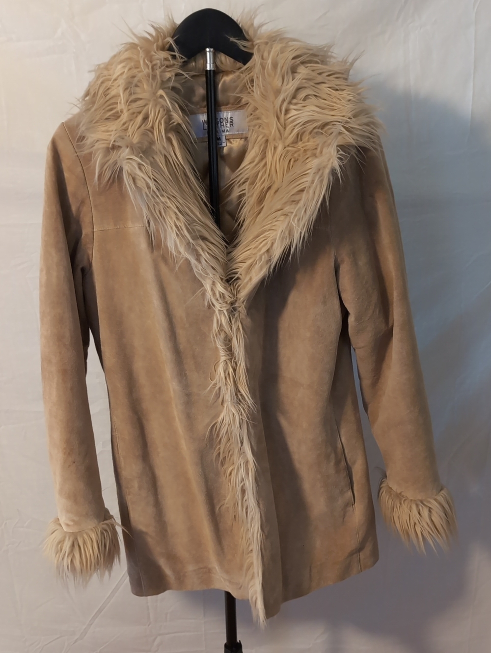 VTG Wilsons Leather Maxima Penny Lane Suede Coat M Boho